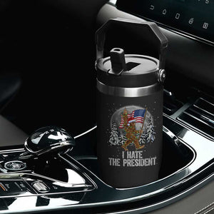 Funny Bigfoot Christmas Political Meme Flip Straw Tumbler I Hate The President TS14 Print Your Wear