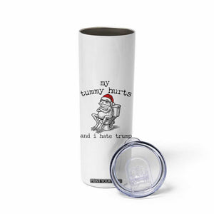 Funny Frog Christmas Skinny Tumbler My Tummy Hurts And I Hate Trump TS14 Print Your Wear