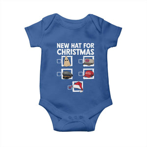 Funny Political Christmas Baby Onesie Old Hat New Hat TS14 Royal Blue Print Your Wear