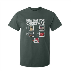 Funny Political Christmas T Shirt For Kid Old Hat New Hat TS14 Dark Forest Green Print Your Wear