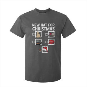 Funny Political Christmas T Shirt For Kid Old Hat New Hat TS14 Dark Heather Print Your Wear