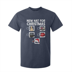 Funny Political Christmas T Shirt For Kid Old Hat New Hat TS14 Navy Print Your Wear