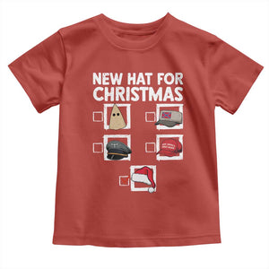 Funny Political Christmas Toddler T Shirt Old Hat New Hat TS14 Red Print Your Wear
