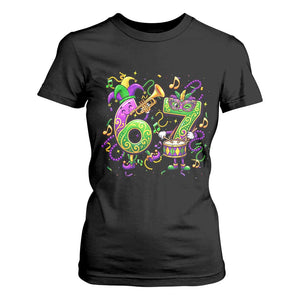 67 Mardi Gras Meme T Shirt For Women Funny Six Seven Carnival Party TS14 Black Print Your Wear