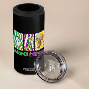 Funny Mardi Gras Animal 4 in 1 Can Cooler Tumbler Alligator Crawfish Goose New Orleans Louisiana TS14 Print Your Wear