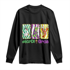 Funny Mardi Gras Animal Long Sleeve Shirt Alligator Crawfish Goose New Orleans Louisiana TS14 Black Print Your Wear