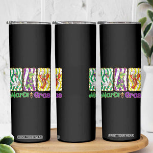 Funny Mardi Gras Animal Skinny Tumbler Alligator Crawfish Goose New Orleans Louisiana TS14 Print Your Wear