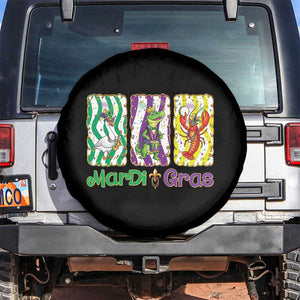 Funny Mardi Gras Animal Spare Tire Cover Alligator Crawfish Goose New Orleans Louisiana TS14 No hole Black Print Your Wear