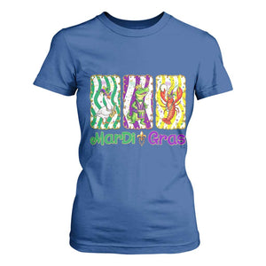 Funny Mardi Gras Animal T Shirt For Women Alligator Crawfish Goose New Orleans Louisiana TS14 Royal Blue Print Your Wear