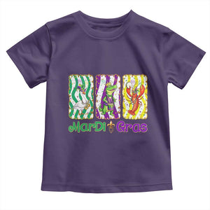Funny Mardi Gras Animal Toddler T Shirt Alligator Crawfish Goose New Orleans Louisiana TS14 Purple Print Your Wear