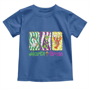 Funny Mardi Gras Animal Toddler T Shirt Alligator Crawfish Goose New Orleans Louisiana TS14 Royal Blue Print Your Wear