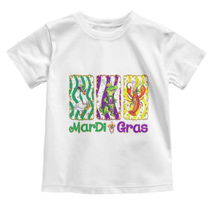 Funny Mardi Gras Animal Toddler T Shirt Alligator Crawfish Goose New Orleans Louisiana TS14 White Print Your Wear