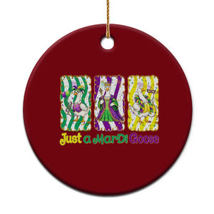 Mardi Gras Goose Ceramic Ornament Just A Mardi Goose TS14 1pc Red Print Your Wear