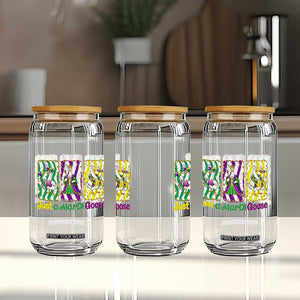 Mardi Gras Goose Glass Can Just A Mardi Goose TS14 Print Your Wear