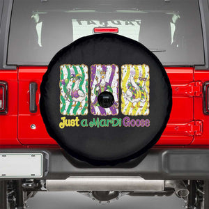 Mardi Gras Goose Spare Tire Cover Just A Mardi Goose TS14 Black Print Your Wear