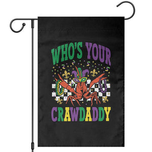 Mardi Gras Crawfish Garden Flag Who Is Your Crawdaddy TS14 Black Print Your Wear