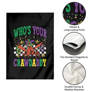 Mardi Gras Crawfish Garden Flag Who Is Your Crawdaddy TS14 Print Your Wear