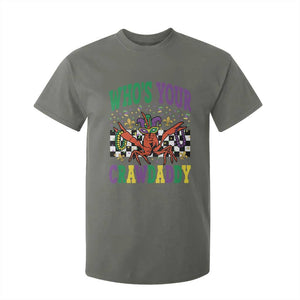 Mardi Gras Crawfish T Shirt For Kid Who Is Your Crawdaddy TS14 Military Green Print Your Wear