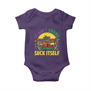 Mardi Gras Crawfish Baby Onesie It Ain't Gonna Suck Itself TS14 Purple Print Your Wear