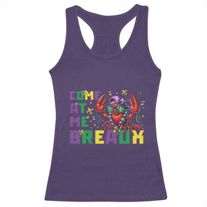 Mardi Gras Crawfish Racerback Tank Top Come At Me Breaux TS14 Purple Print Your Wear