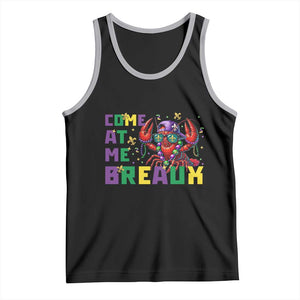 Mardi Gras Crawfish Tank Top Come At Me Breaux TS14 Black Athletic Heather Print Your Wear