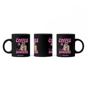 Iced Coffee and Sunshine Coffee Mug Funny Raccoon Summer Coffee Lover Gift TS14 Print Your Wear