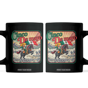 Cinco de Mayo Battle of Puebla Coffee Mug Mexican Victory History 1862 TS14 Black Print Your Wear