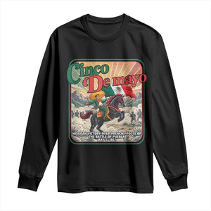 Cinco de Mayo Battle of Puebla Long Sleeve Shirt Mexican Victory History 1862 TS14 Black Print Your Wear