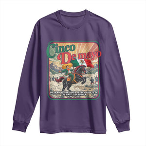 Cinco de Mayo Battle of Puebla Long Sleeve Shirt Mexican Victory History 1862 TS14 Purple Print Your Wear