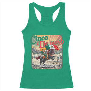 Cinco de Mayo Battle of Puebla Racerback Tank Top Mexican Victory History 1862 TS14 Irish Green Print Your Wear