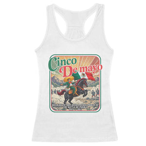 Cinco de Mayo Battle of Puebla Racerback Tank Top Mexican Victory History 1862 TS14 White Print Your Wear