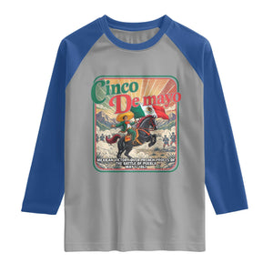 Cinco de Mayo Battle of Puebla Raglan Shirt Mexican Victory History 1862 TS14 Sport Gray Royal Print Your Wear