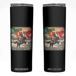 Cinco de Mayo Battle of Puebla Skinny Tumbler Mexican Victory History 1862 TS14 Black Print Your Wear