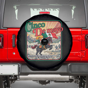 Cinco de Mayo Battle of Puebla Spare Tire Cover Mexican Victory History 1862 TS14 Black Print Your Wear