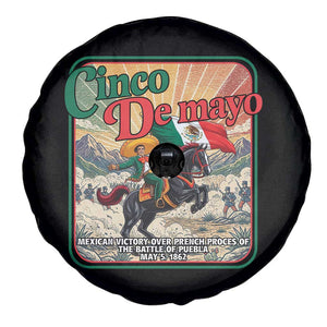 Cinco de Mayo Battle of Puebla Spare Tire Cover Mexican Victory History 1862 TS14 Print Your Wear