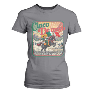 Cinco de Mayo Battle of Puebla T Shirt For Women Mexican Victory History 1862 TS14 Charcoal Print Your Wear