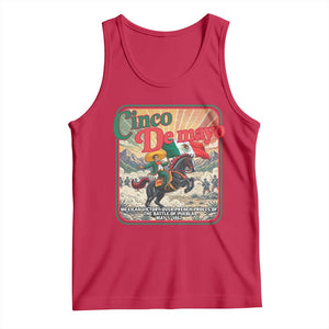 Cinco de Mayo Battle of Puebla Tank Top Mexican Victory History 1862 TS14 Red Print Your Wear
