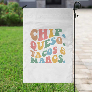 Chips Queso Tacos & Margs Garden Flag Cinco De Mayo Mexican Food Margarita Lover TS14 Print Your Wear