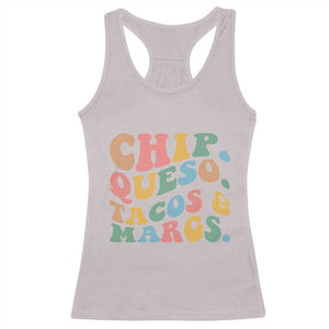 Chips Queso Tacos & Margs Racerback Tank Top Cinco De Mayo Mexican Food Margarita Lover TS14 Ice Gray Print Your Wear