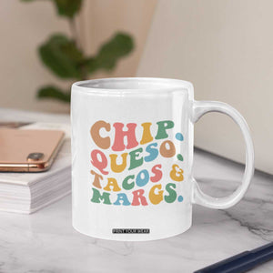 Chips Queso Tacos & Margs Coffee Mug Cinco De Mayo Mexican Food Margarita Lover TS14 Print Your Wear