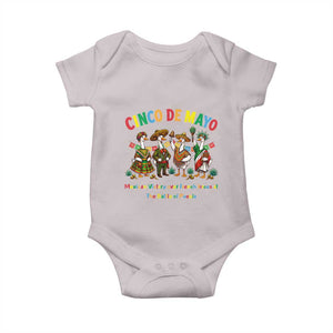 Cinco de Mayo Mexican Victory Baby Onesie Silly Goose Festive Heritage Puebla Battle 1862 TS14 Ice Gray Print Your Wear