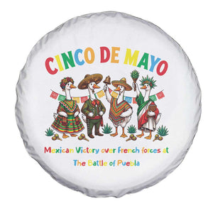 Cinco de Mayo Mexican Victory Spare Tire Cover Silly Goose Festive Heritage Puebla Battle 1862 TS14 Print Your Wear