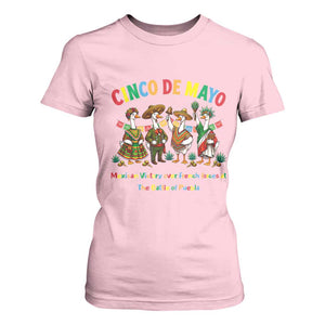 Cinco de Mayo Mexican Victory T Shirt For Women Silly Goose Festive Heritage Puebla Battle 1862 TS14 Light Pink Print Your Wear