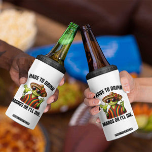 Cinco De Drinko Margarita 4 in 1 Can Cooler Tumbler Funny Drinking Lizard Cinco De Mayo Fiesta TS14 Print Your Wear