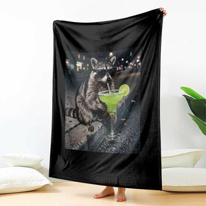 Margarita Cocktail Throw Blanket Funny Raccoon Mexican Food Meme TS14 Print Your Wear