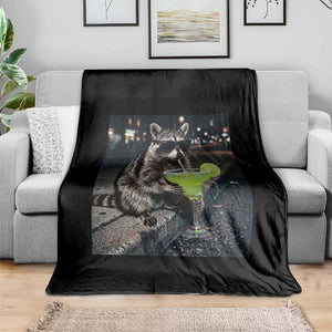 Margarita Cocktail Throw Blanket Funny Raccoon Mexican Food Meme TS14 Print Your Wear