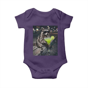 Margarita Cocktail Baby Onesie Funny Raccoon Mexican Food Meme TS14 Purple Print Your Wear