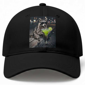Margarita Cocktail Baseball Cap Funny Raccoon Mexican Food Meme TS14 Print Your Wear