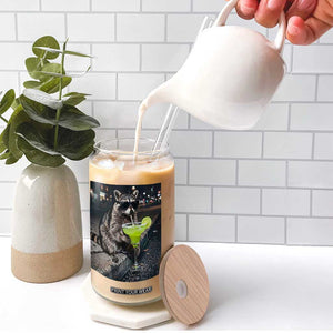Margarita Cocktail Glass Can Funny Raccoon Mexican Food Meme TS14 Print Your Wear