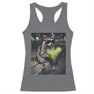 Margarita Cocktail Racerback Tank Top Funny Raccoon Mexican Food Meme TS14 Charcoal Print Your Wear
